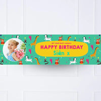 Animal Party Personalised Party Banner Yes Personalised Banner
