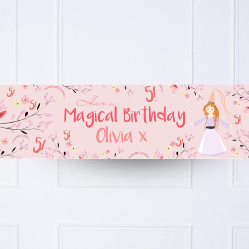 Princess Magic Personalised Party Banner