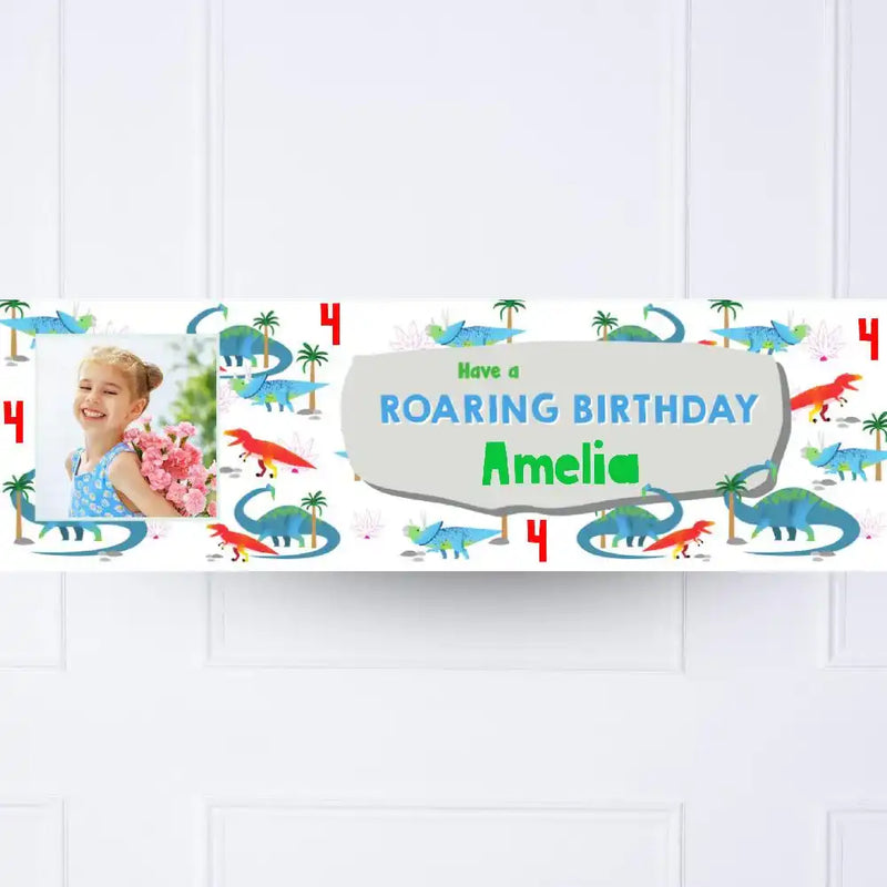Party Dino Personalised Birthday Banner Yes Personalised Banner