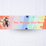Colour Wheel Personalised Party Banner