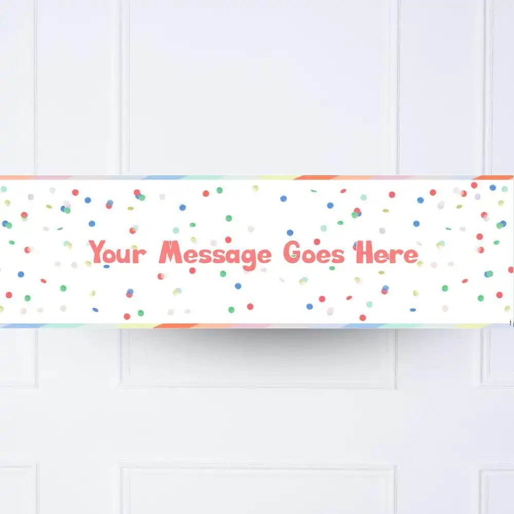 Rainbow Bright Personalised Party Banner Personalised Banner