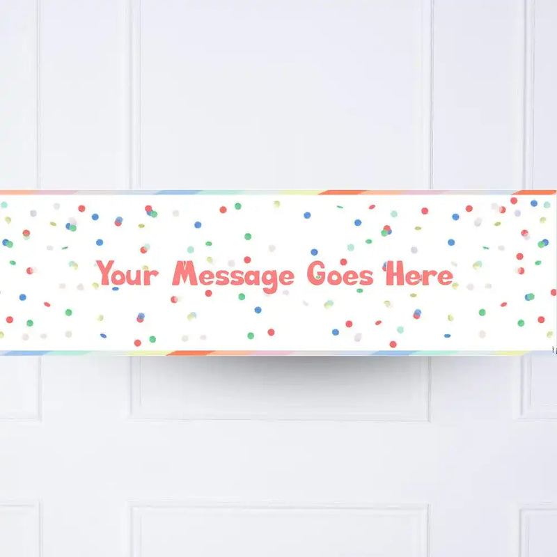 Rainbow Bright Personalised Party Banner Personalised Banner