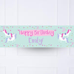 Unicorn Party Personalised Party Banner