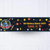 Space Blast Personalised Party Banner Yes No Personalised Banner
