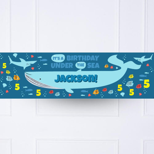 Under The Sea Personalised Party Banner