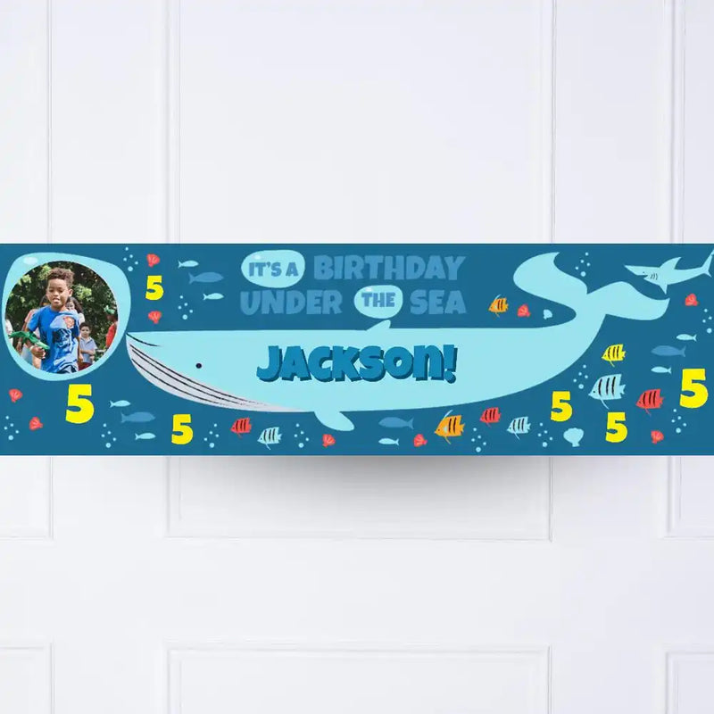 Under The Sea Personalised Party Banner Yes Personalised Banner