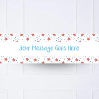 Blue Twinkle Personalised Party Banner No Personalised Banner