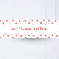 Pink Twinkle Personalised Party Banner No Personalised Banner