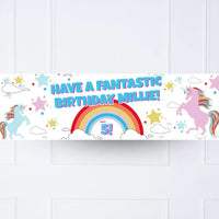Unicorn Magic Personalised Party Banner No Personalised Banner