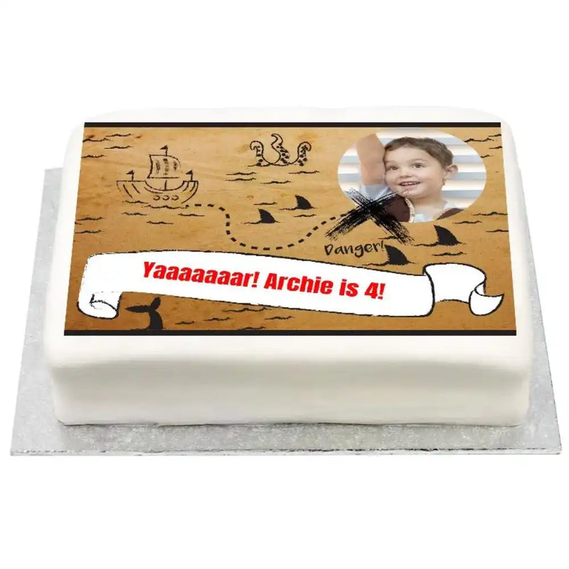 Personalised Photo Cake - Pirate Party Yes Personalised Cake