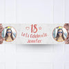 Rose Gold 18th Personalised Party Banner Yes None Personalised Banner