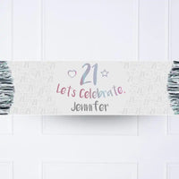 Iridescent 21st Personalised Party Banner No Personalised Banner