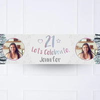 Iridescent 21st Personalised Party Banner Yes Personalised Banner
