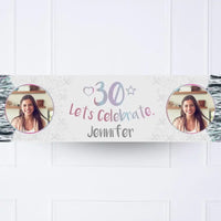 Iridescent 30th Personalised Party Banner Yes Personalised Banner