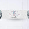 Iridescent 40th Personalised Party Banner No Personalised Banner
