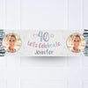 Iridescent 40th Personalised Party Banner Yes Personalised Banner