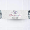 Iridescent 50th Personalised Party Banner No Personalised Banner