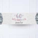 Iridescent 60th Personalised Party Banner