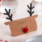 Silly Santa Reindeer Place Cards (x10)