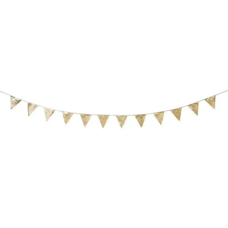 Luxe Gold Glitter Bunting (3m) Party Pieces