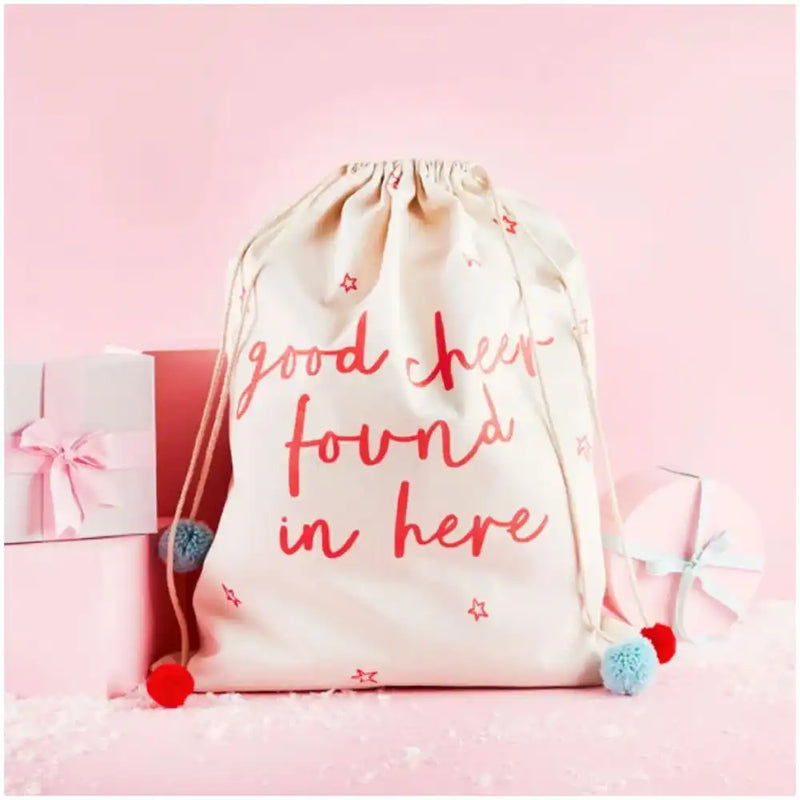 'Good Cheer Found in Here' Sack Christmas 2024