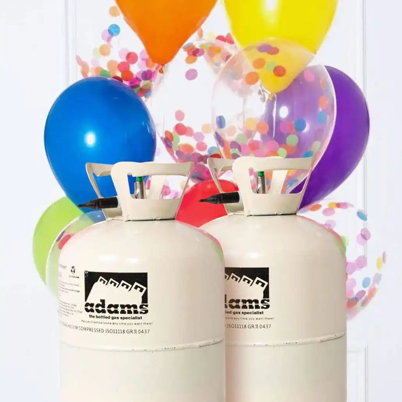 Twin Pack Large Helium Canister - Up to 100 9" Balloons Helium