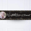 Gold Celebration 100th Personalised Party Banner Yes Personalised Banner