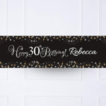 Gold Celebration 30th Personalised Party Banner