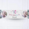 Iridescent 90th Personalised Party Banner Yes Personalised Banner