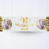 Gold 90th Personalised Party Banner Yes Personalised Banner