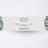 Iridescent 100th Personalised Party Banner No Personalised Banner