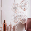 Blush Hen 'Team Bride' Confetti Balloons (x5) Hen Party