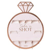 Blush Hen Rose Gold Ring Shot Wall Hen Party