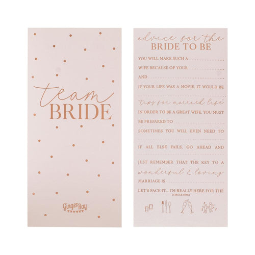Blush Hen Advice Cards (x10)
