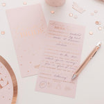Blush Hen Advice Cards (x10)