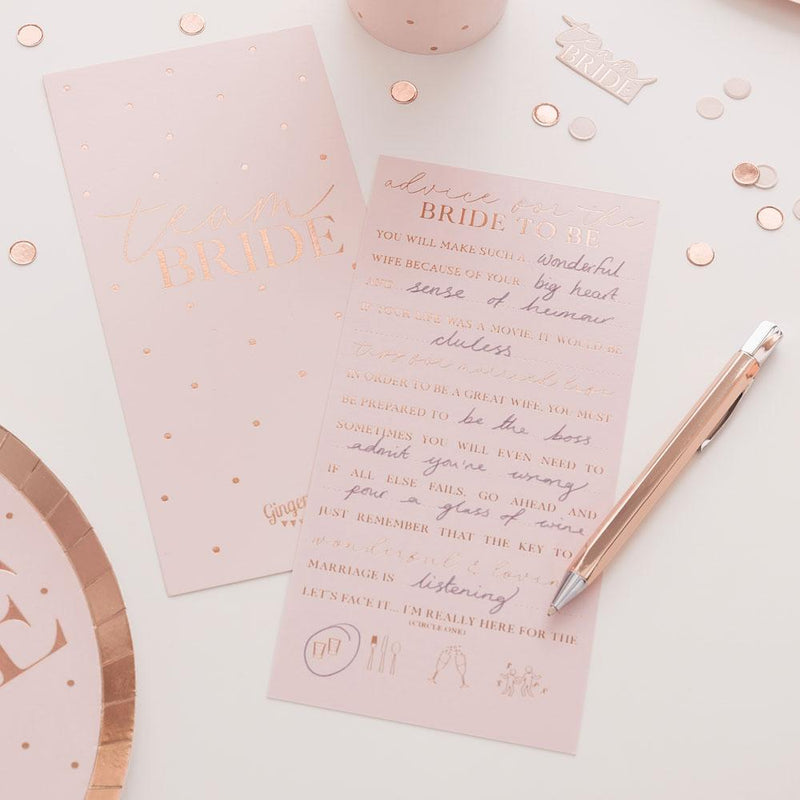 Blush Hen Advice Cards (x10)