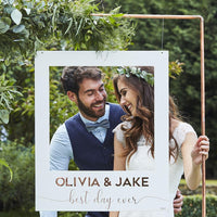 Botanical Personalisation Polaroid Frame Wedding