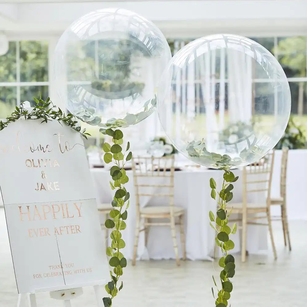 Botanical Orb Balloon with Vine Foliage General Party