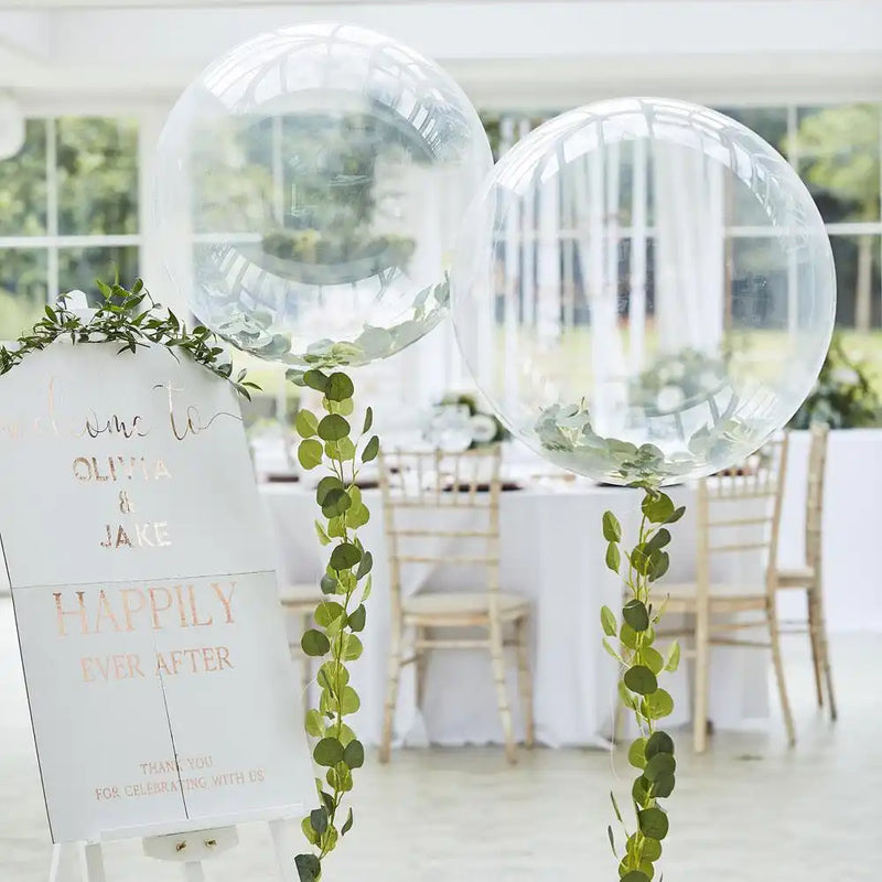 Botanical Orb Balloon with Vine Foliage General Party