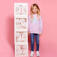 Botanical Baby Pop up Baby Balloon Blocks (x4) Baby Shower