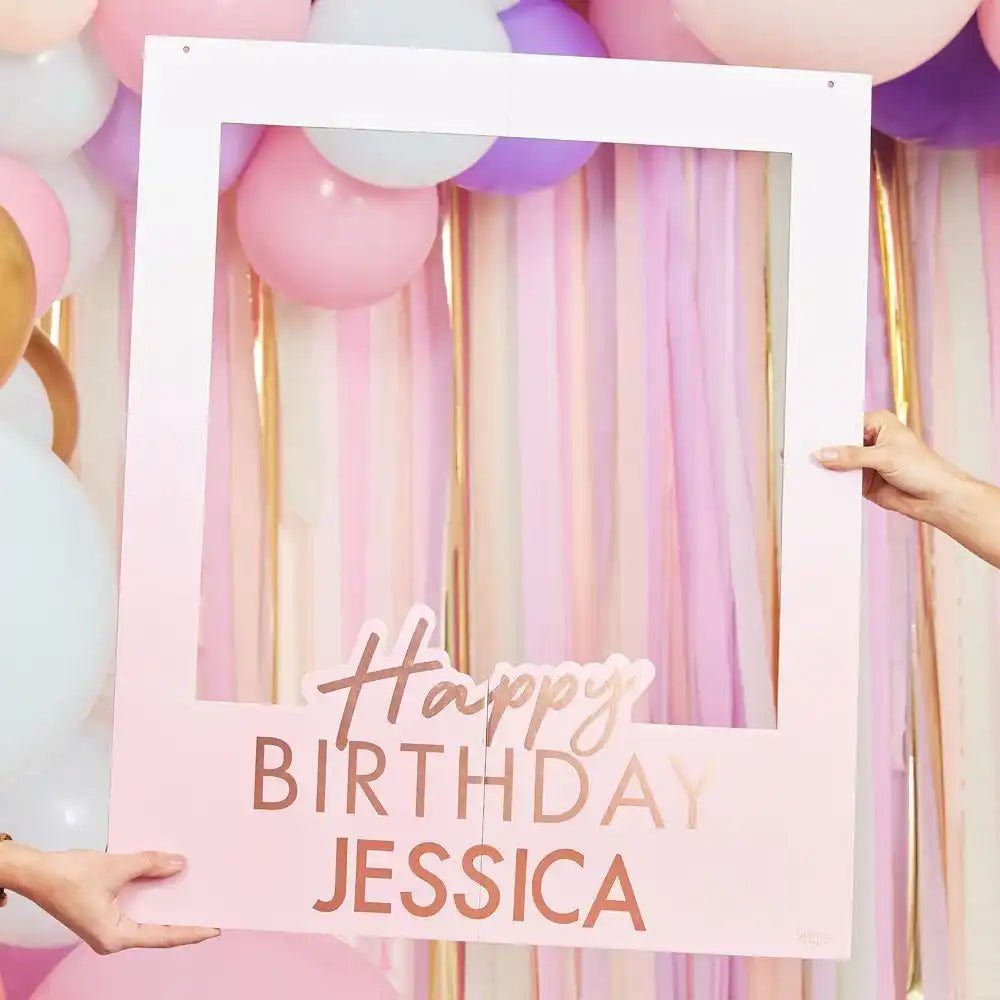 Personalised Happy Birthday Polaroid Frame Kit General Party