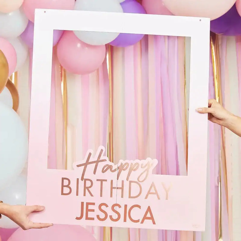 Personalised Happy Birthday Polaroid Frame Kit General Party
