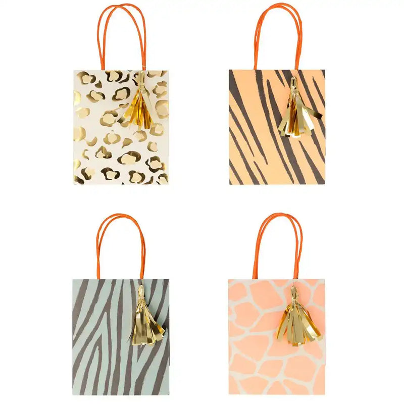 Safari Animal Print Party Bags (x8) Kids Party