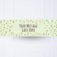 Little Bunnies Personalised Party Banner No Personalised Banner