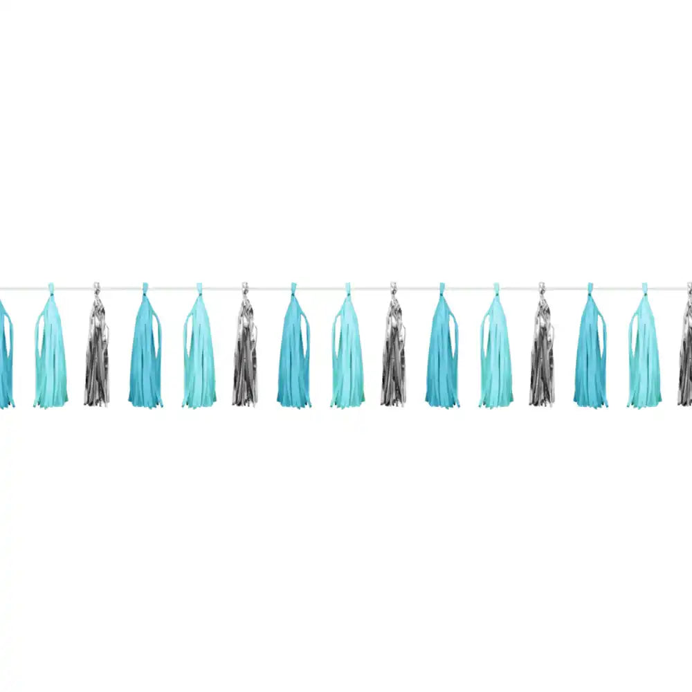 Blue & Silver Celebration Tassel Garland General Party