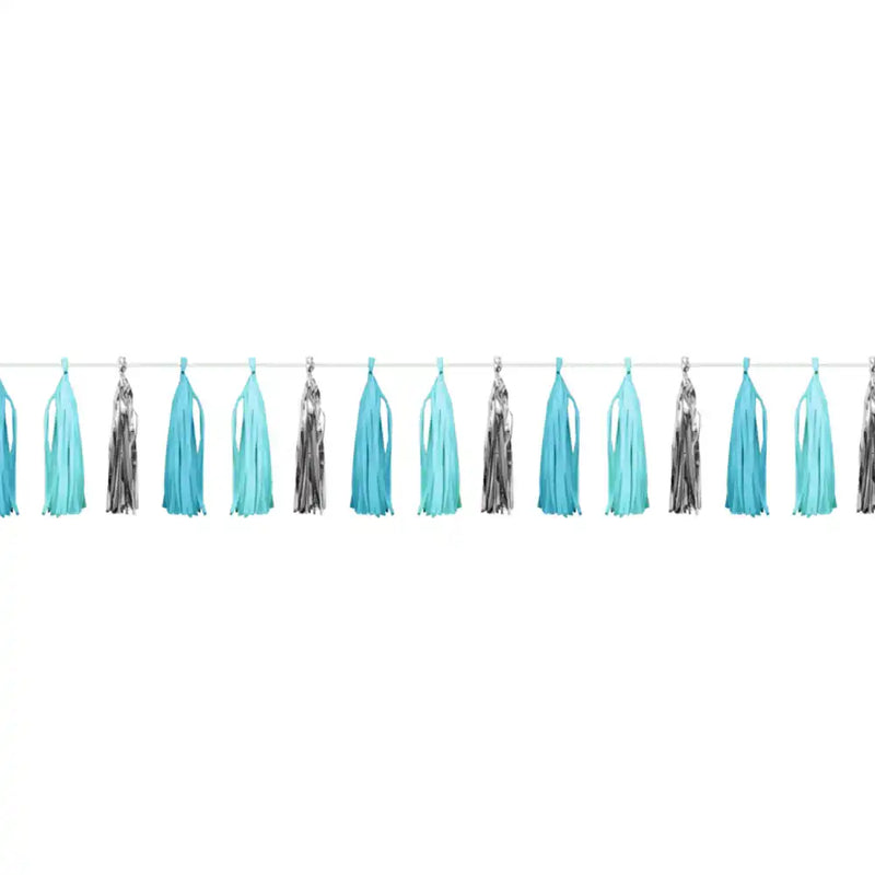 Blue & Silver Celebration Tassel Garland General Party