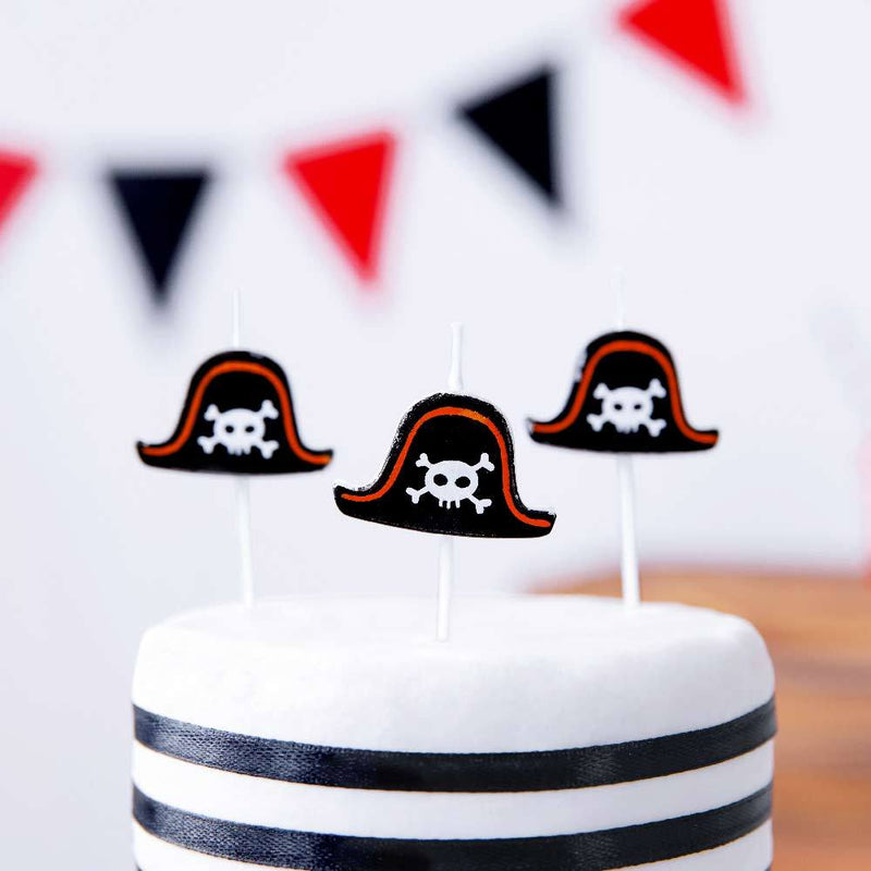 Pirates Party Birthday Candles (x5)