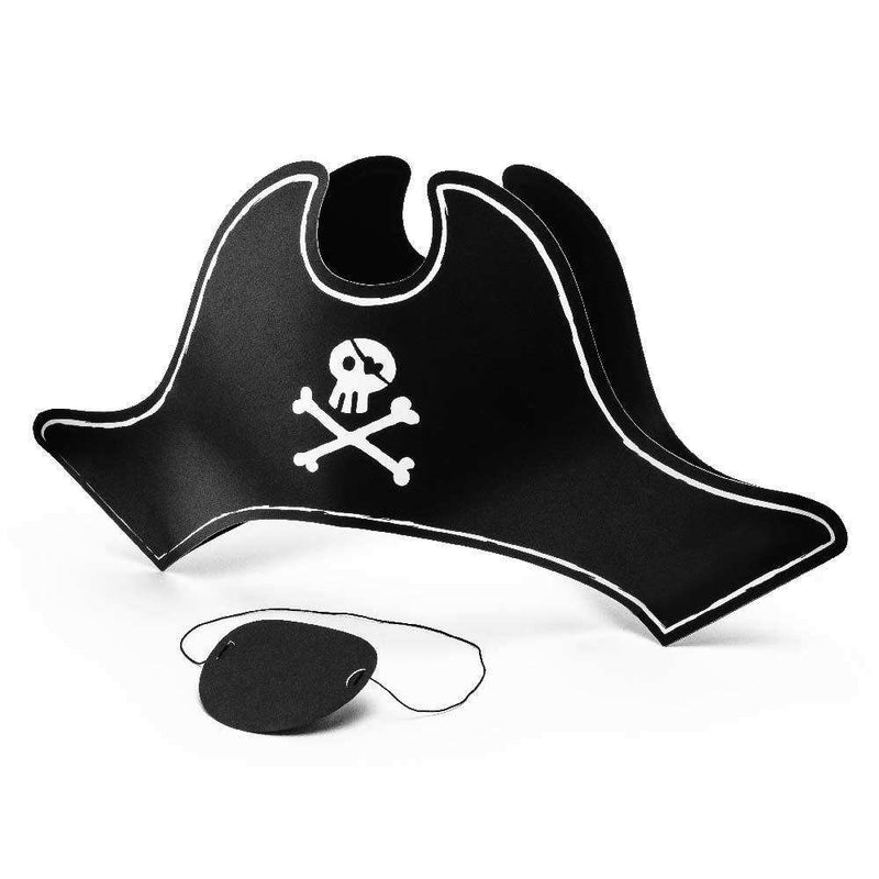 Pirates Party Paper Hat and Eye Patch Kids Party