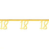 18th Birthday Gold Bunting Milestone