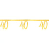 40th Birthday Gold Bunting Milestone